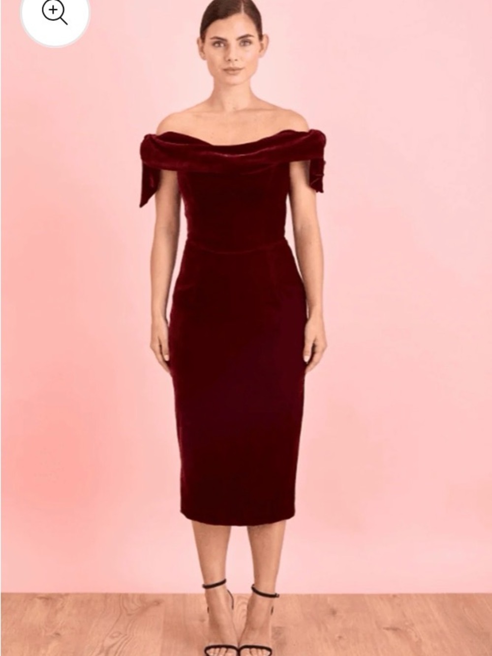 Velvet Tilly pencil dress burgundy size 8 (12 uk size)